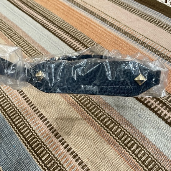 Rebecca Minkoff Midnight Blue Studded Saddle Bag - Picture 8 of 14